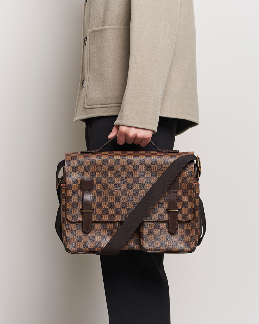 Mies | Louis Vuitton Pre-Owned Broadway Messenger Bag Damier Ebene | Louis Vuitton Pre-Owned | Broadway Messenger Bag Damier Ebene