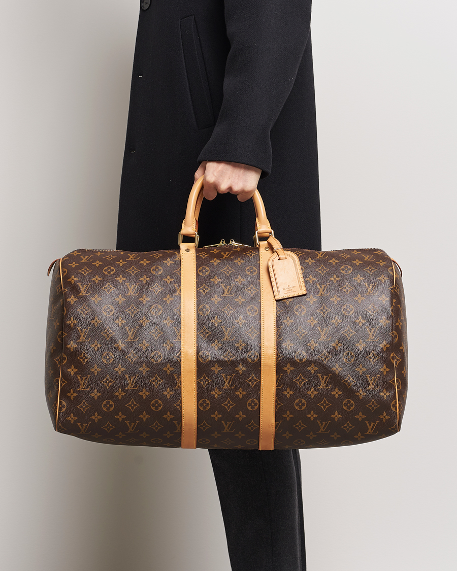 Mies | Louis Vuitton Pre-Owned Keepall 55 Bag Monogram | Louis Vuitton Pre-Owned | Keepall 55 Bag Monogram