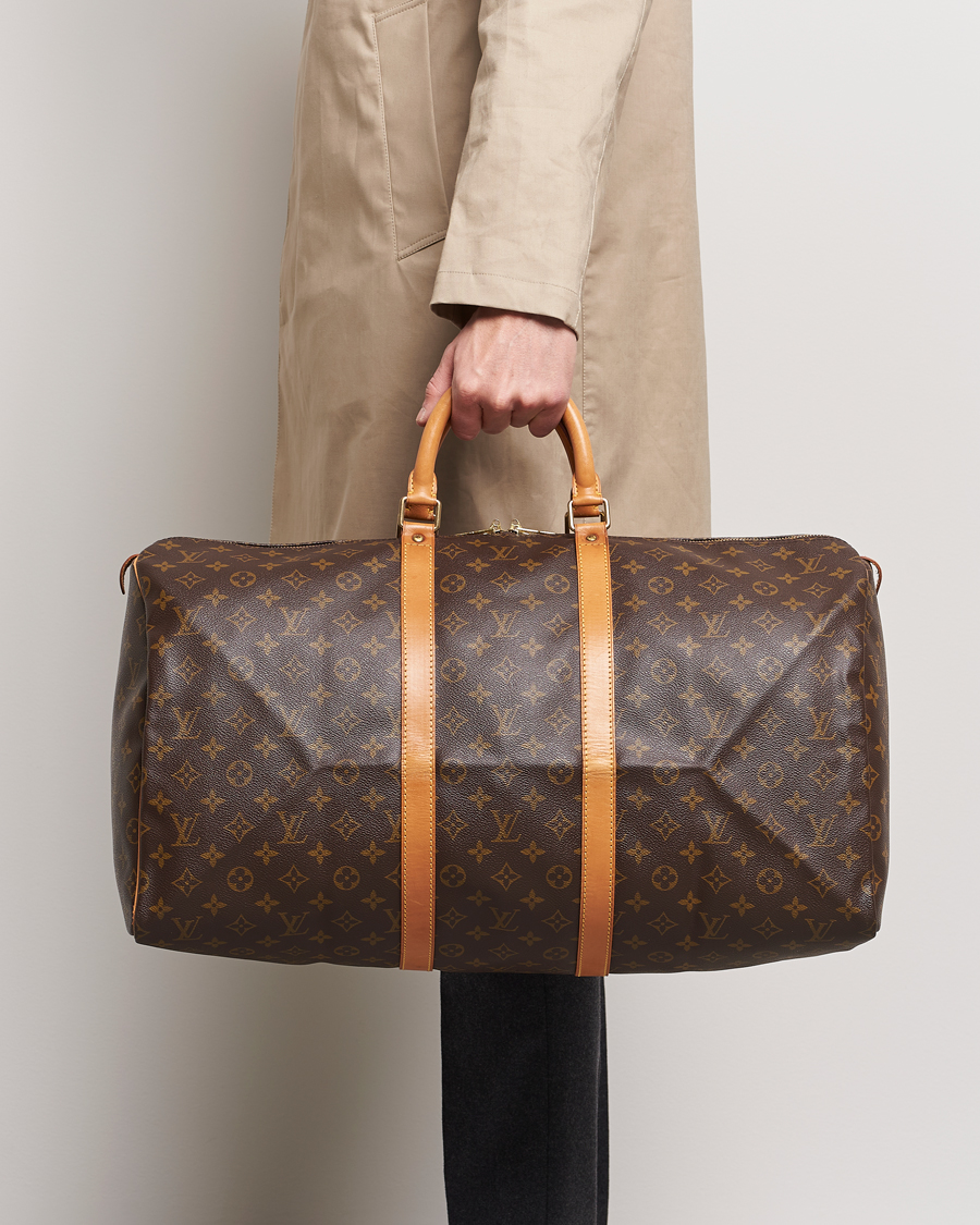 Mies | Louis Vuitton Pre-Owned Keepall 55 Bag Monogram | Louis Vuitton Pre-Owned | Keepall 55 Bag Monogram