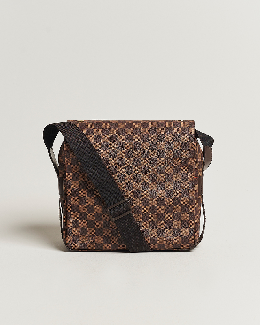 Mies | Louis Vuitton Pre-Owned Naviglio Messenger Bag Damier Ebene | Louis Vuitton Pre-Owned | Naviglio Messenger Bag Damier Ebene