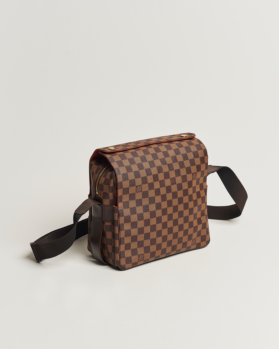 Mies | Louis Vuitton Pre-Owned Naviglio Messenger Bag Damier Ebene | Louis Vuitton Pre-Owned | Naviglio Messenger Bag Damier Ebene