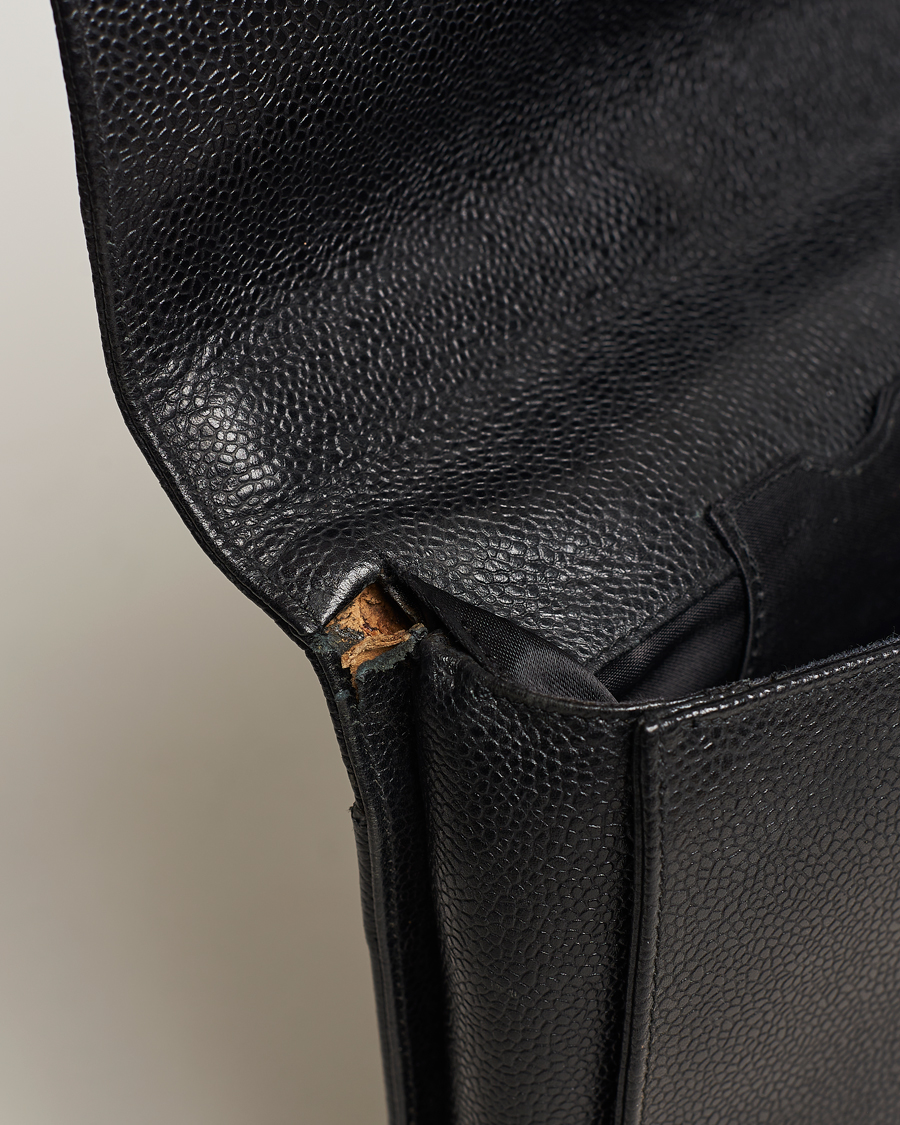 Mies | Chanel Pre-Owned Portfolio Briefcase Leather Black | Chanel Pre-Owned | Portfolio Briefcase Leather Black