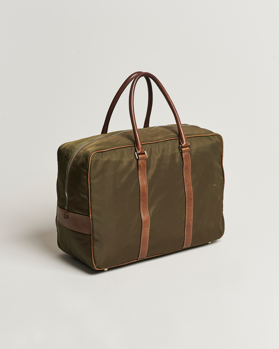 Mies | Prada Pre-Owned Boston Nylon Bag Moss Green  | Prada Pre-Owned | Boston Nylon Bag Moss Green 