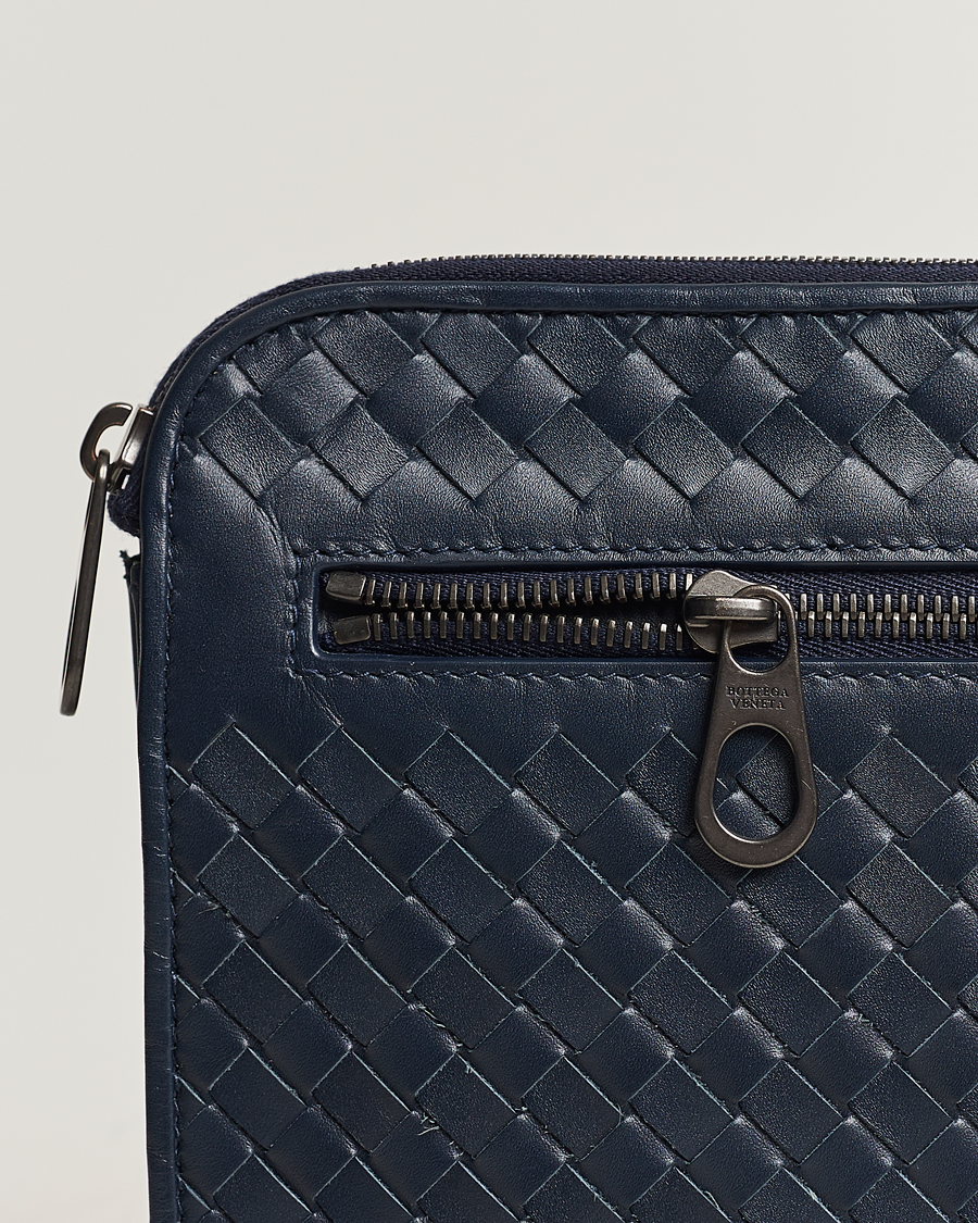 Mies | Bottega Veneta Pre-Owned Intrecciato Document Case Blue | Bottega Veneta Pre-Owned | Intrecciato Document Case Blue