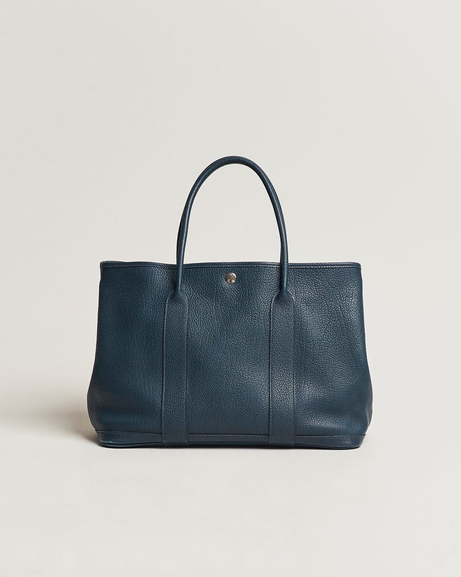 Mies | Hermès Pre-Owned Garden Party 36 Tote Togo Blue | Hermès Pre-Owned | Garden Party 36 Tote Togo Blue