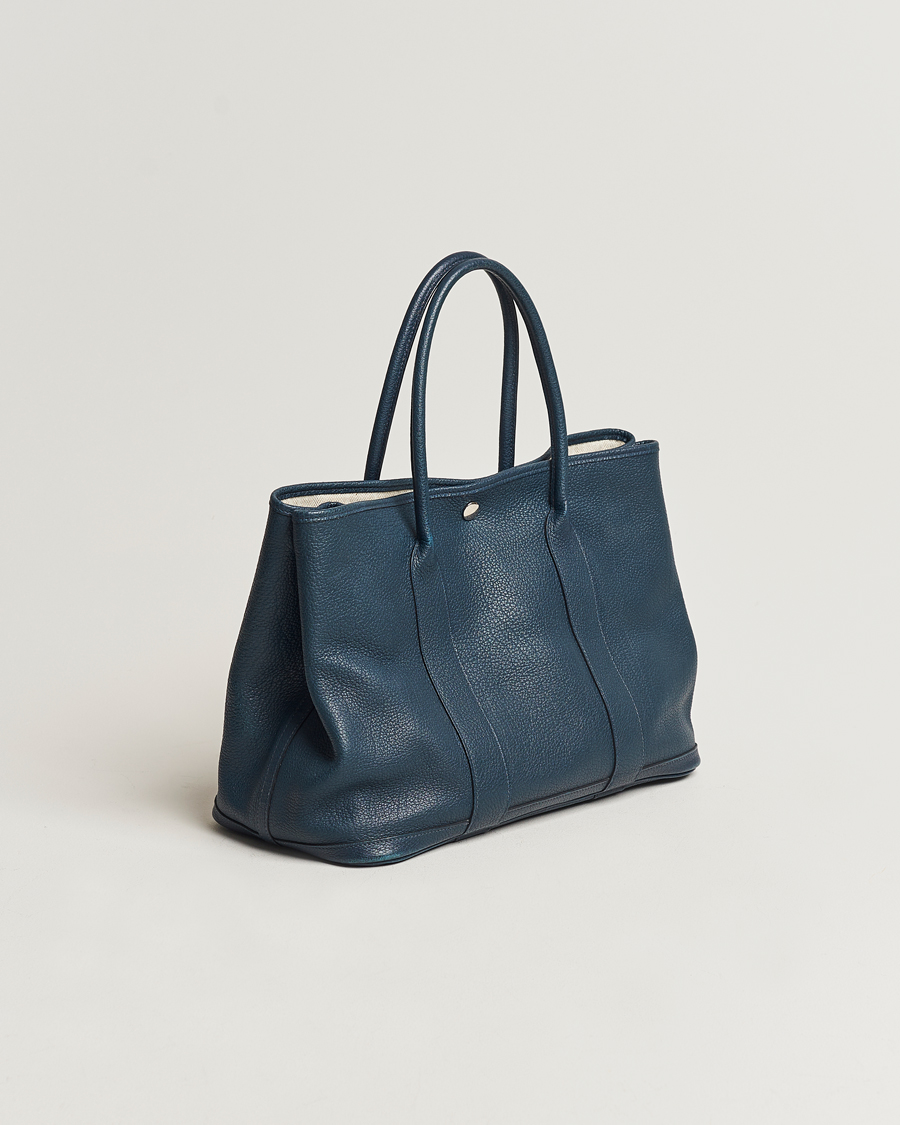 Mies | Hermès Pre-Owned Garden Party 36 Tote Togo Blue | Hermès Pre-Owned | Garden Party 36 Tote Togo Blue