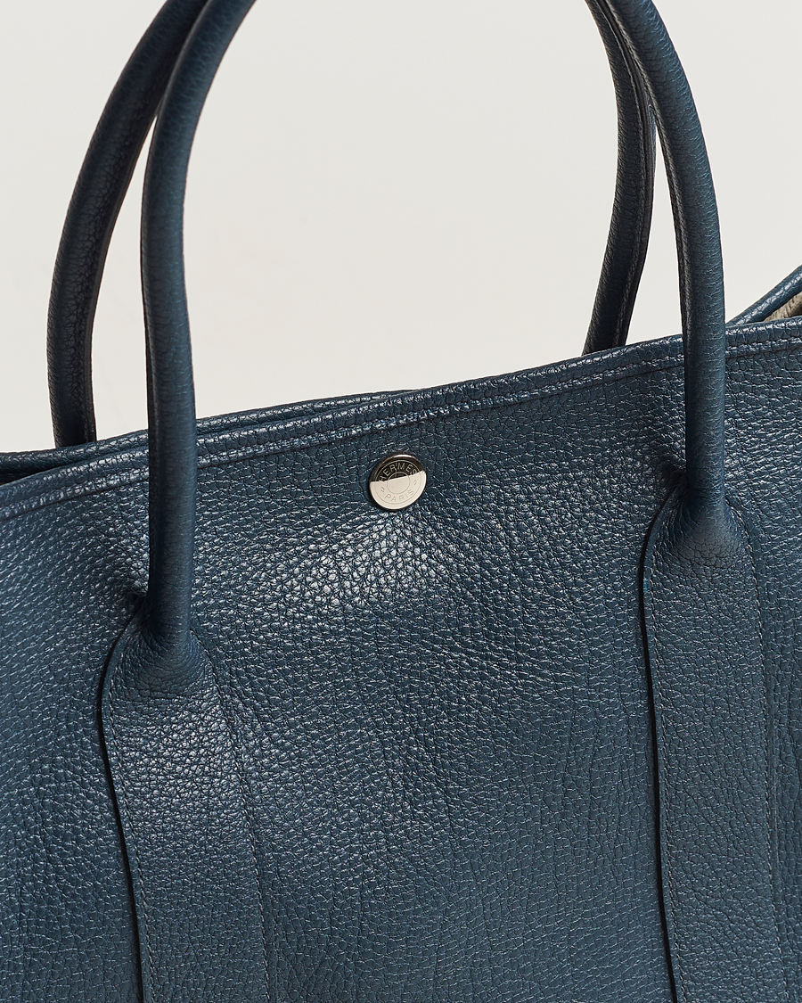 Mies | Hermès Pre-Owned Garden Party 36 Tote Togo Blue | Hermès Pre-Owned | Garden Party 36 Tote Togo Blue