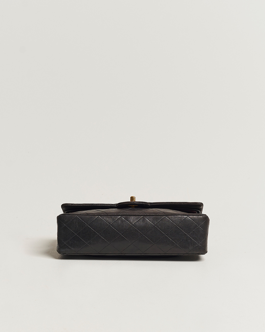 Mies | Chanel Pre-Owned Classic Medium Flap Bag Calf Leather Black  | Chanel Pre-Owned | Classic Medium Flap Bag Calf Leather Black 