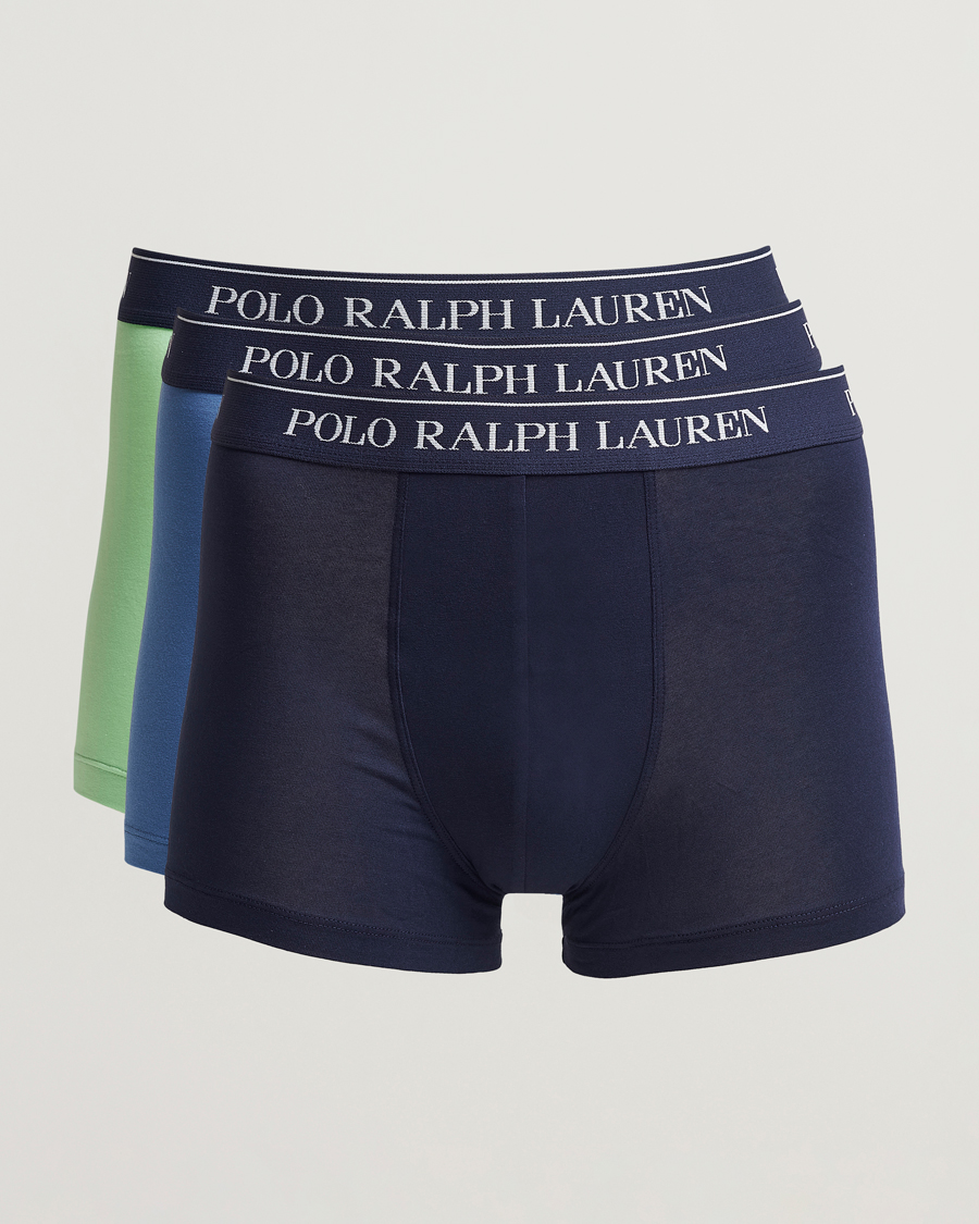 Mies | Alusvaatteet | Polo Ralph Lauren | 3-Pack Trunk Green/Blue/Navy