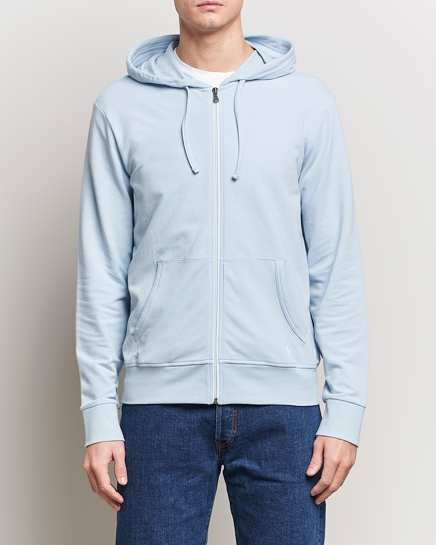 Mies | Puserot | Polo Ralph Lauren | Cotton Jersey Long Sleeve Hoodie Alpine Blue
