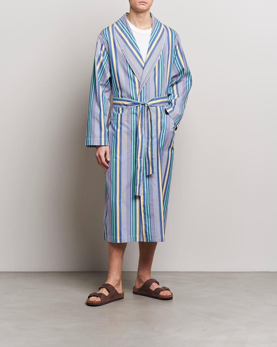 Mies | Yöpuvut ja kylpytakit | Polo Ralph Lauren | Oxford Striped Robe Blue/White