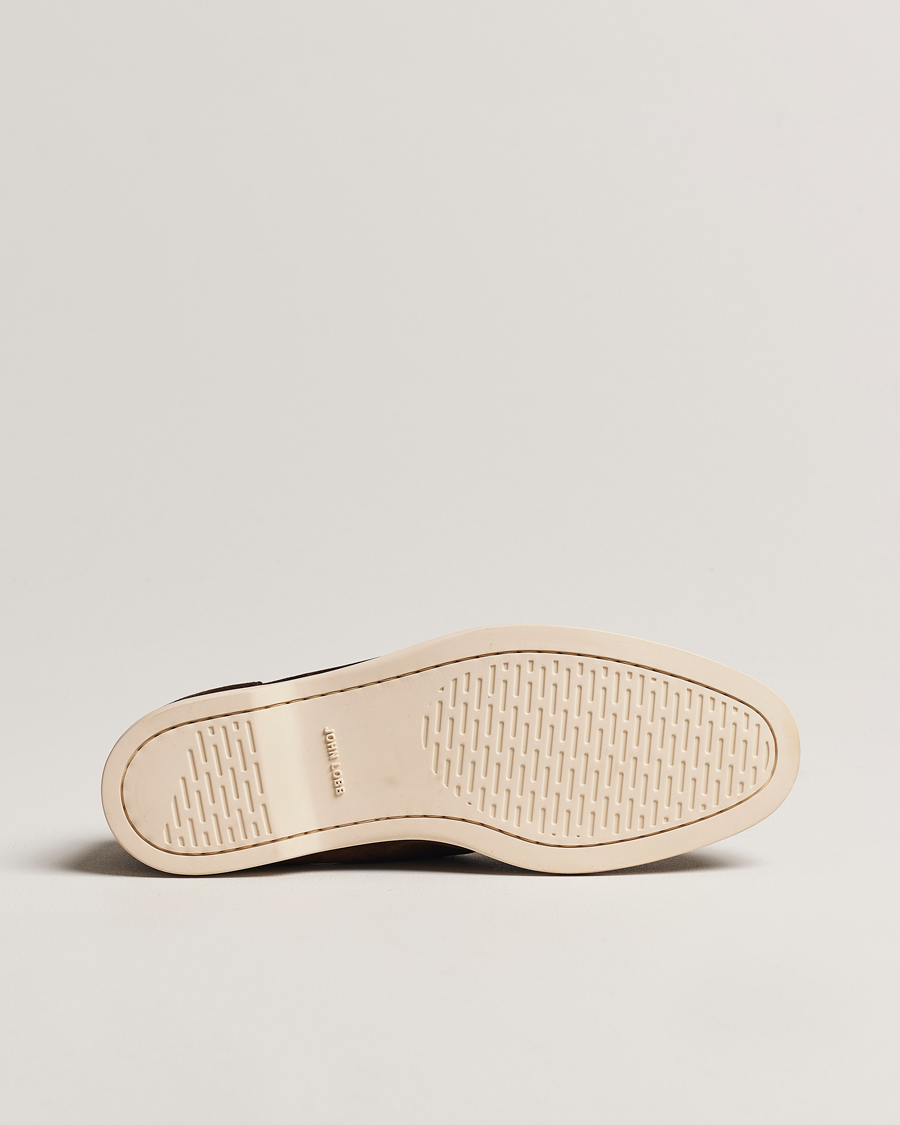 Mies | Loaferit | John Lobb | Pace Summer Loafer Dark Brown Suede