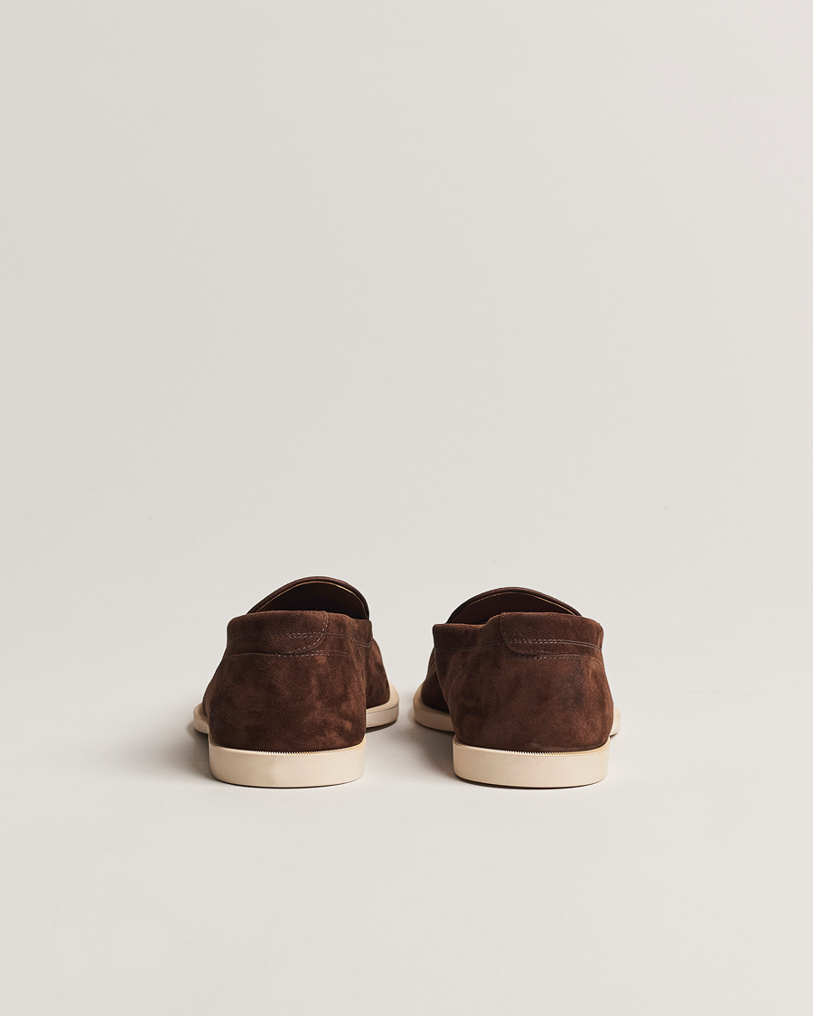 Mies | Loaferit | John Lobb | Pace Summer Loafer Dark Brown Suede
