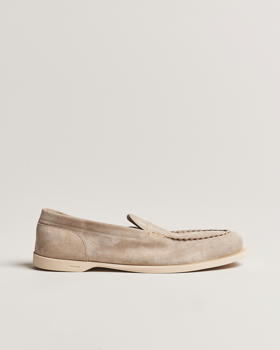 Mies | John Lobb Pace Summer Loafer Sand Suede | John Lobb | Pace Summer Loafer Sand Suede