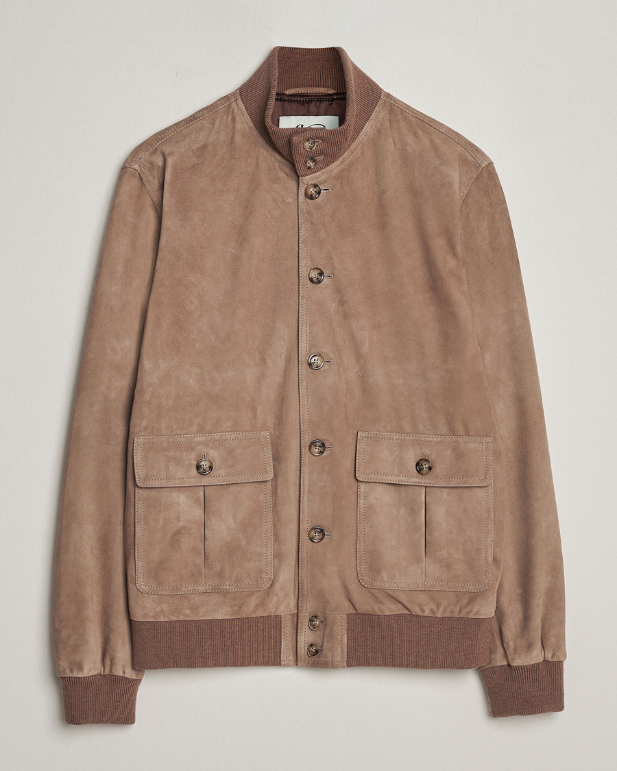 Mies | Takit | Valstar | Valstarino Suede Jacket Greige