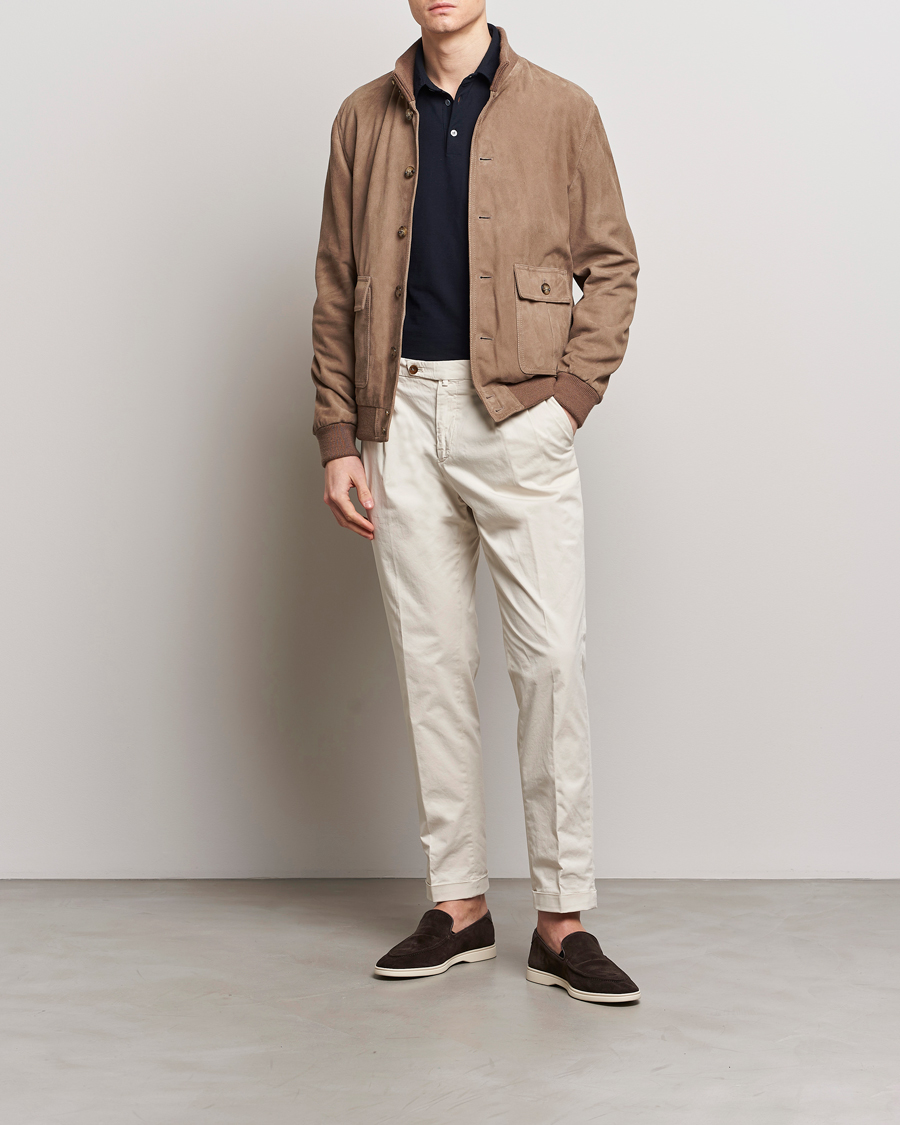 Mies | Takit | Valstar | Valstarino Suede Jacket Greige