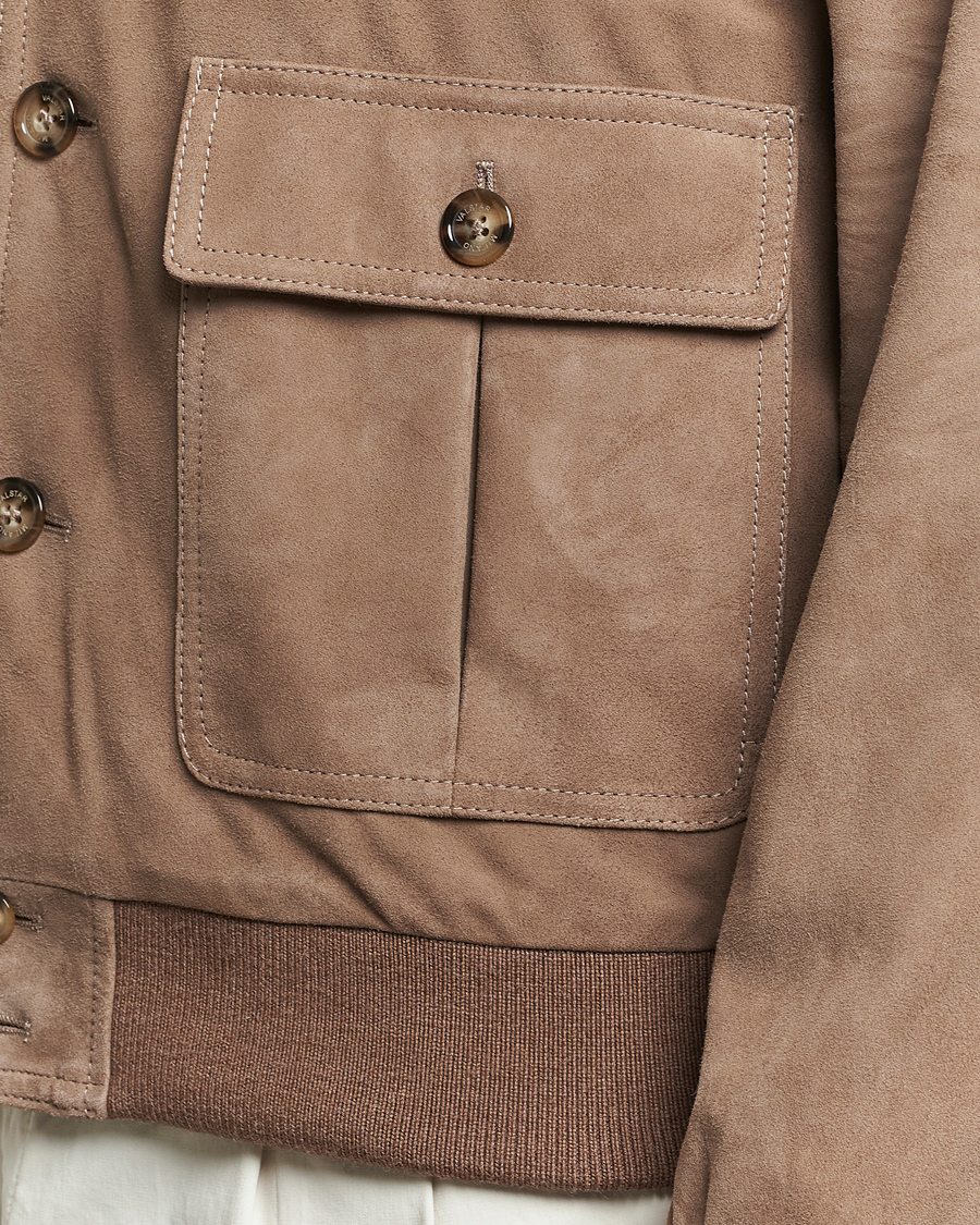 Mies | Takit | Valstar | Valstarino Suede Jacket Greige