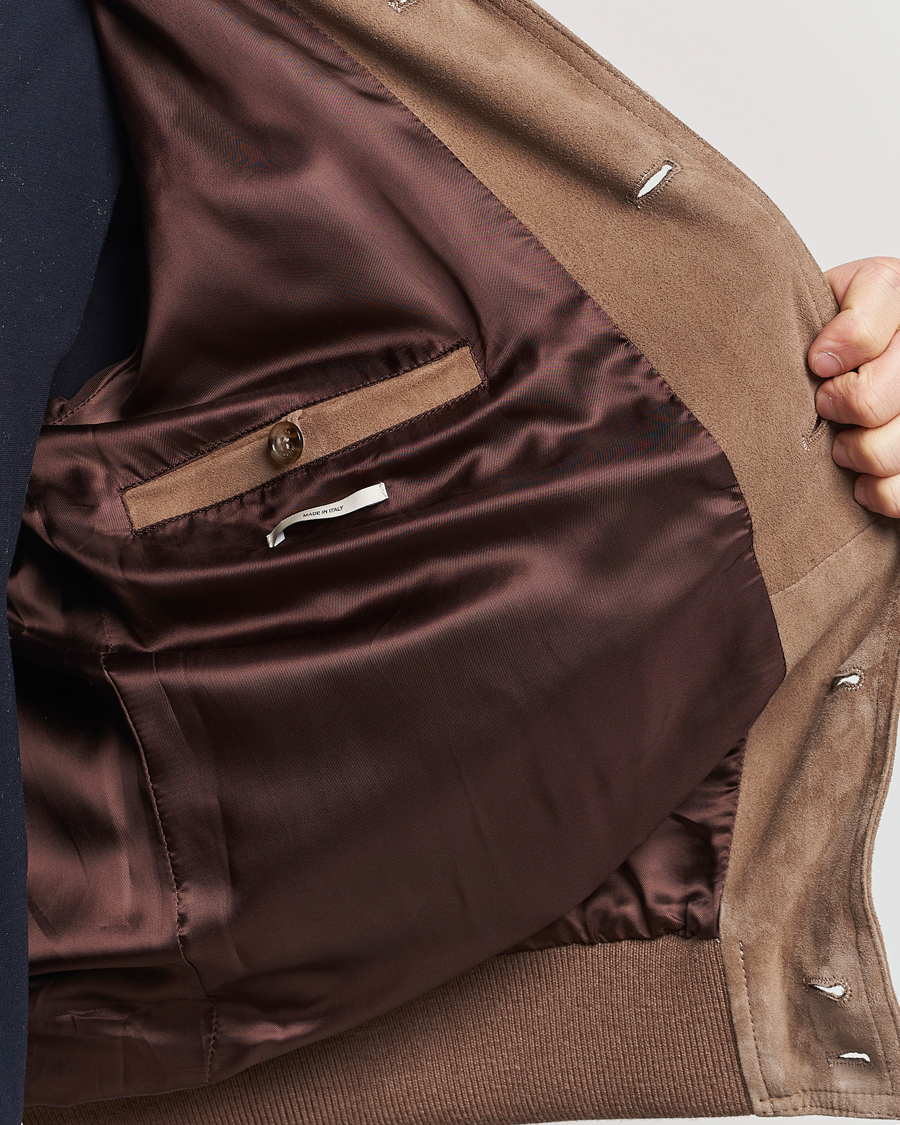 Mies | Takit | Valstar | Valstarino Suede Jacket Greige