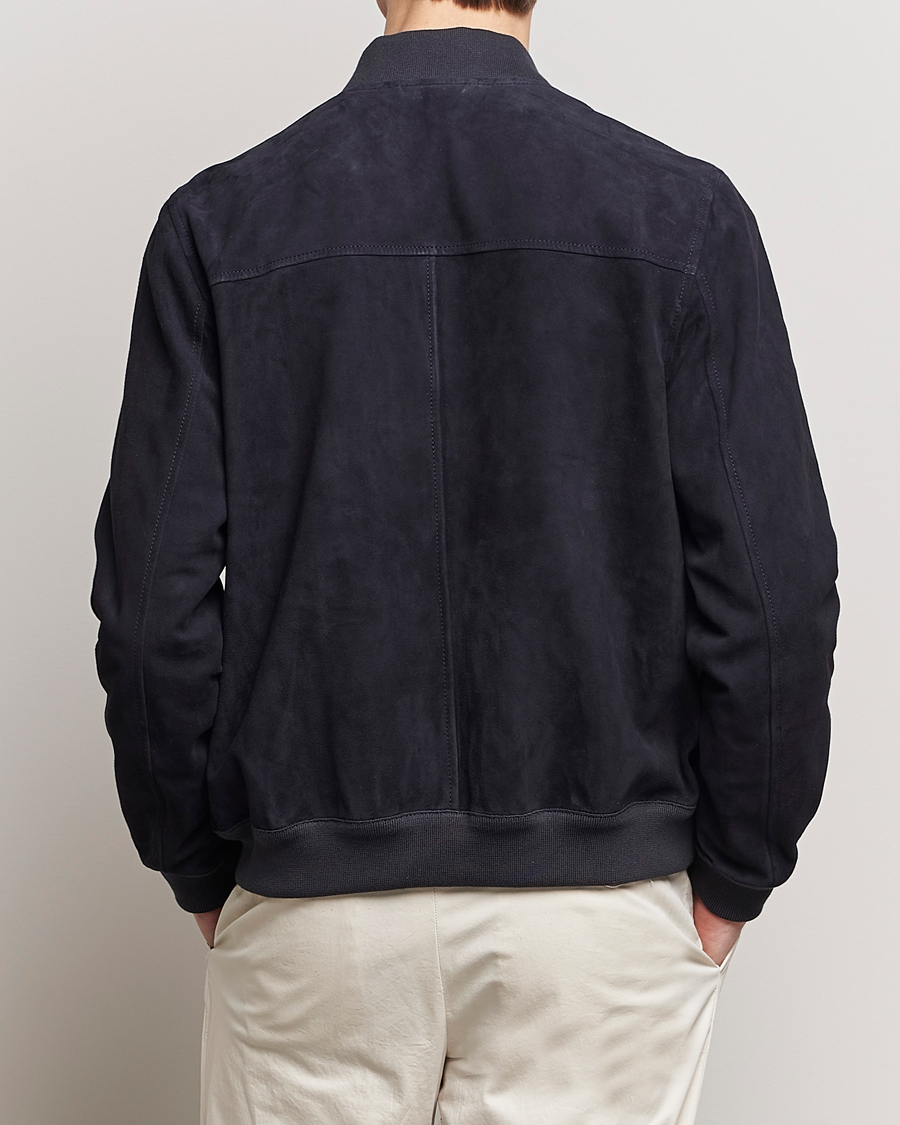 Mies | Takit | Valstar | Zip Suede Jacket Navy
