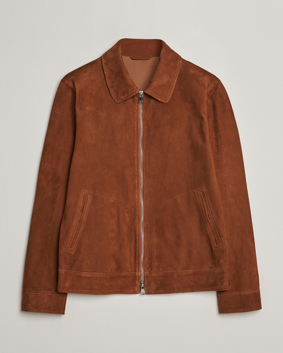 Mies | Takit | Valstar | Suede Zip Bomber Jacket Sandal