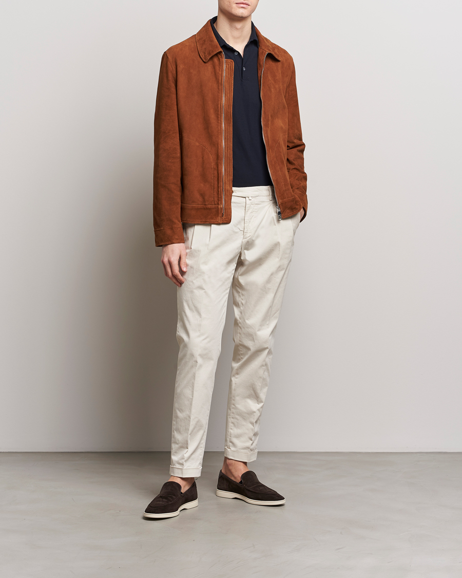 Mies | Takit | Valstar | Suede Zip Bomber Jacket Sandal