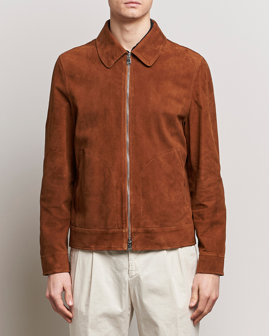 Mies | Takit | Valstar | Suede Zip Bomber Jacket Sandal