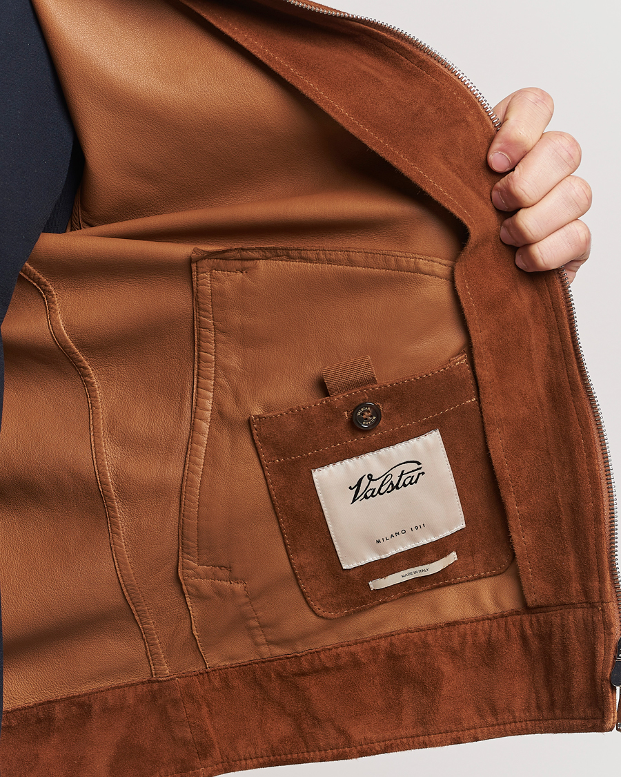 Mies | Takit | Valstar | Suede Zip Bomber Jacket Sandal