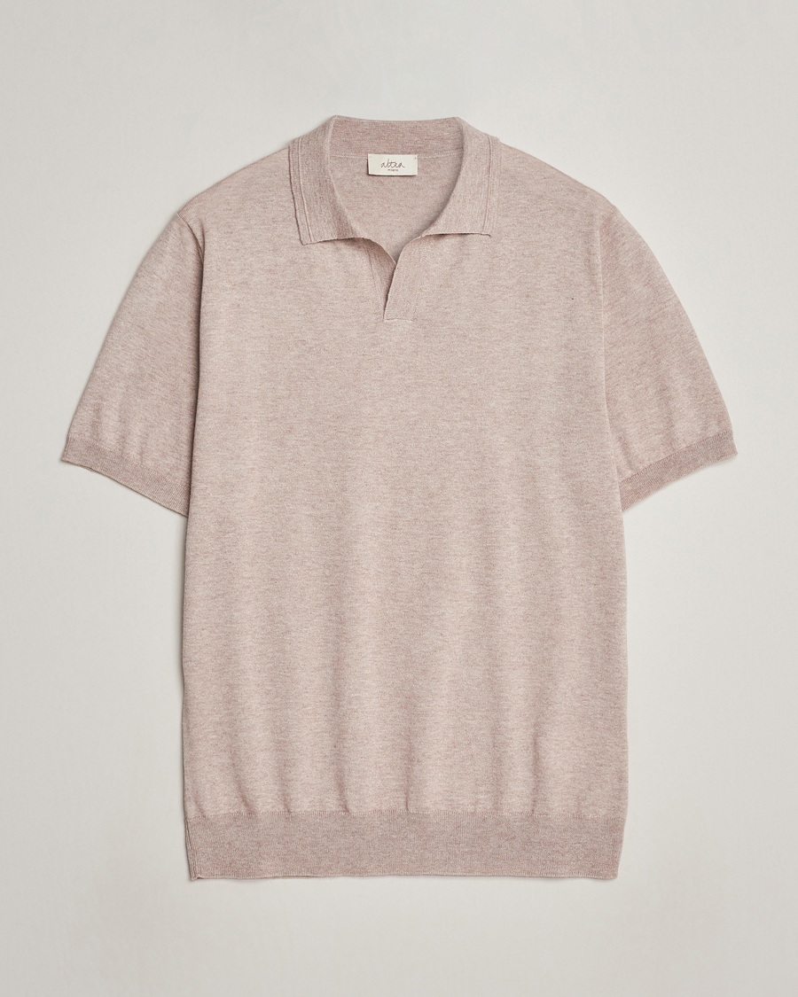 Miehet |  | Altea | Cotton/Cashmere Polo Shirt Beige