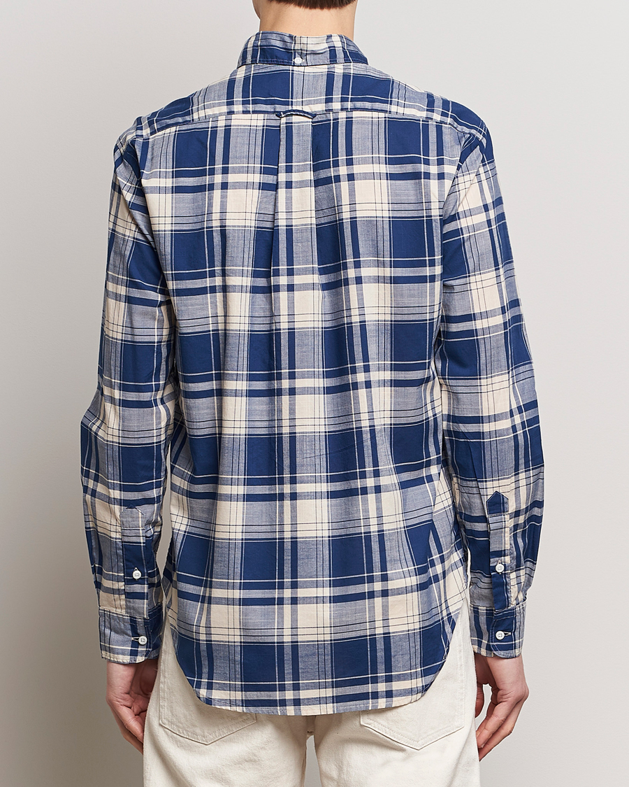 Mies | Kauluspaidat | Gitman Vintage | Button Down Madras Shirt Blue Check