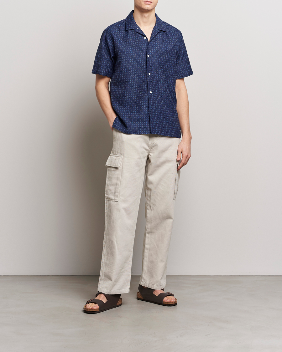 Mies | Kauluspaidat | Gitman Vintage | Japanese Dobby Camp Shirt Navy