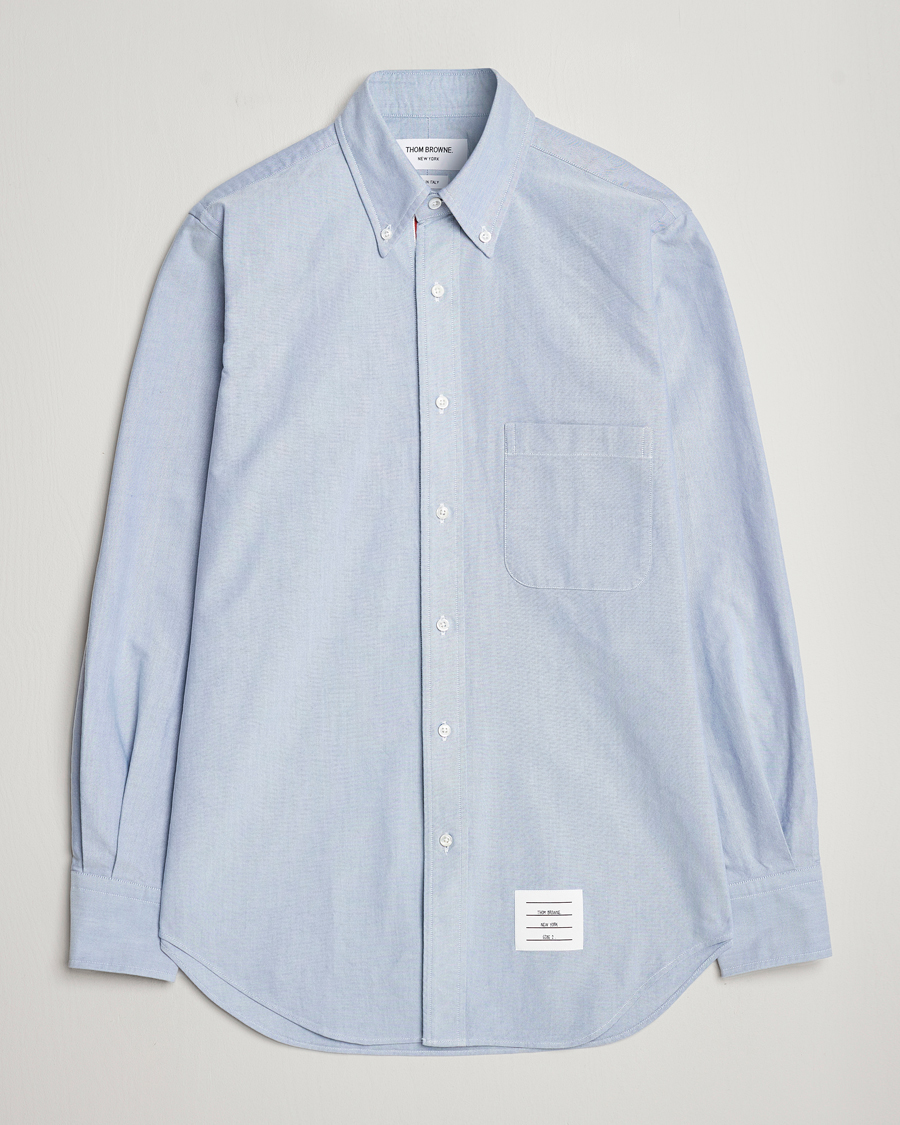 Mies | Kauluspaidat | Thom Browne | Contrast Placket Oxford Shirt Light Blue