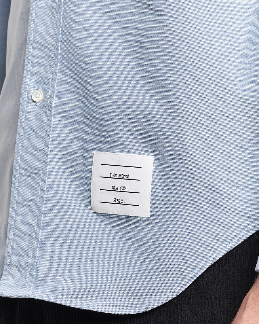 Mies | Kauluspaidat | Thom Browne | Contrast Placket Oxford Shirt Light Blue