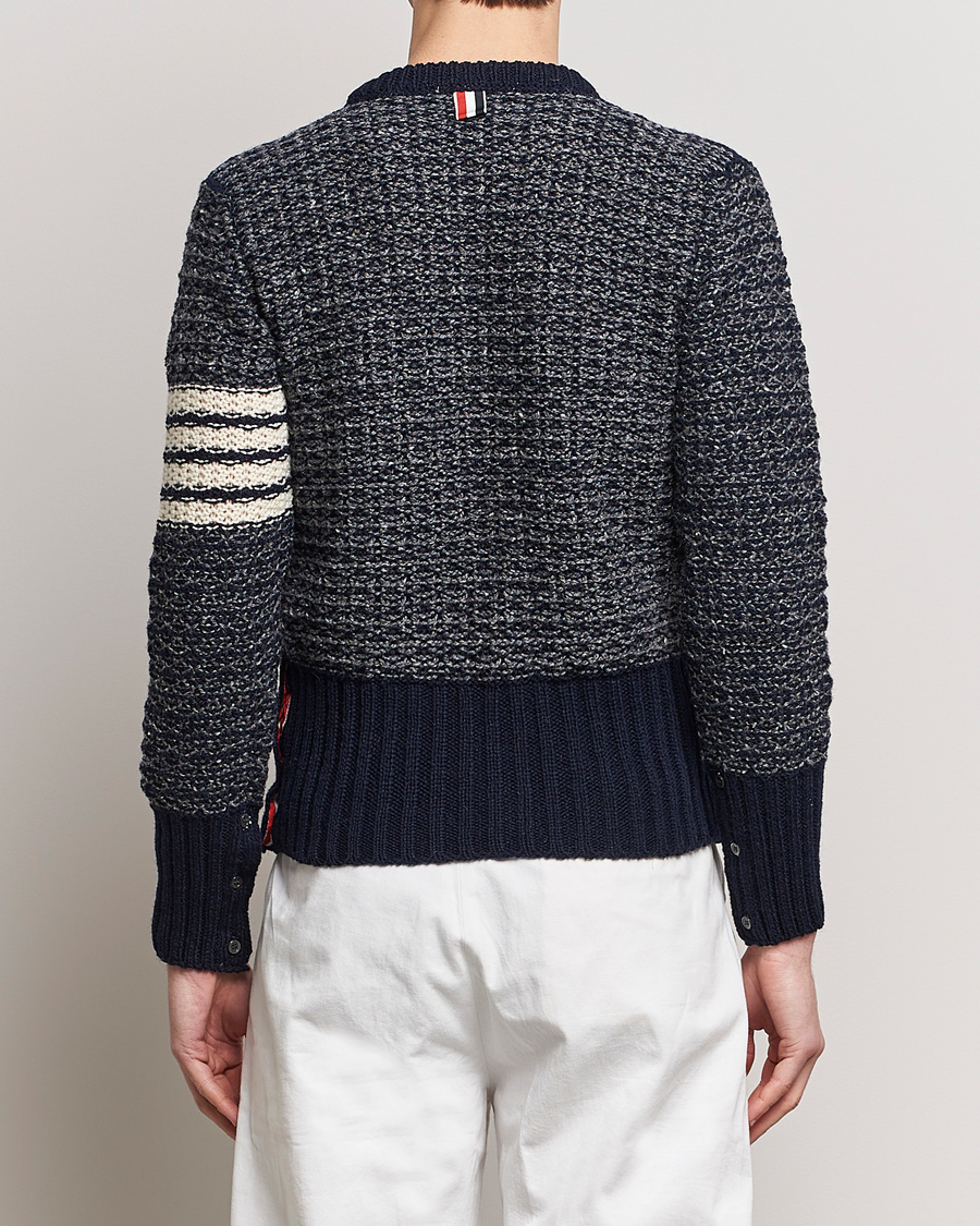 Mies | Puserot | Thom Browne | 4-Bar Donegal Sweater Navy