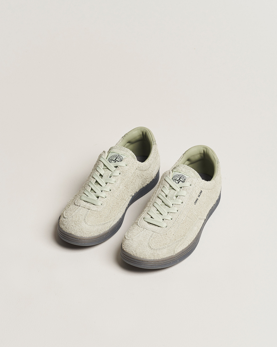 Mies | Stone Island S0101 Suede Sneakers Sage | Stone Island | S0101 Suede Sneakers Sage