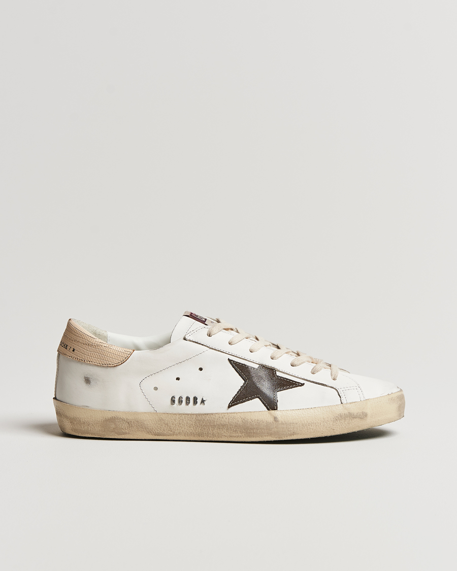 Mies | Golden Goose Deluxe Brand Super-Star Sneaker White/Brown | Golden Goose | Deluxe Brand Super-Star Sneaker White/Brown
