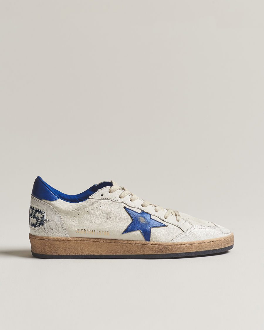 Mies | Golden Goose Ball Star Sneakers White/Blue | Golden Goose | Ball Star Sneakers White/Blue