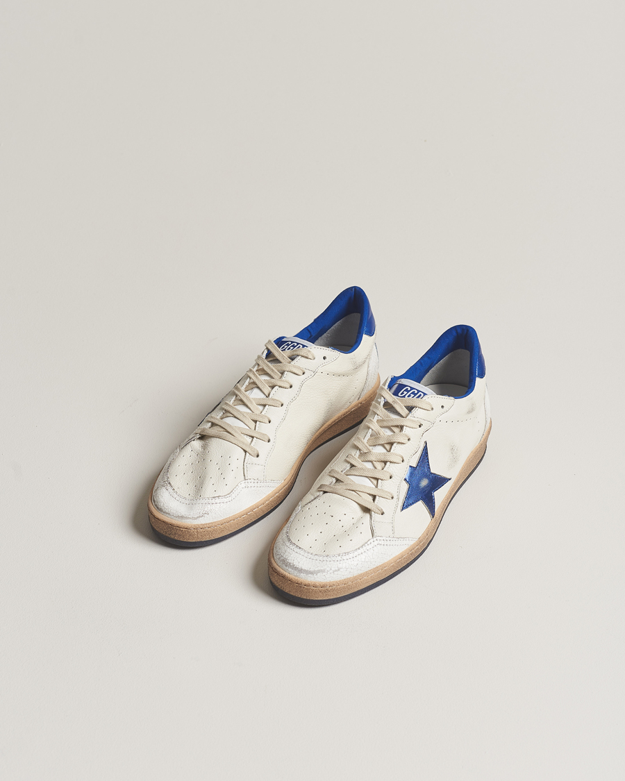 Mies | Golden Goose Ball Star Sneakers White/Blue | Golden Goose | Ball Star Sneakers White/Blue