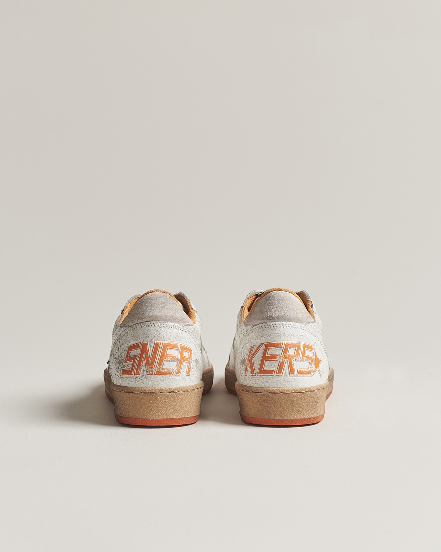 Mies | Golden Goose Deluxe Brand Ball Star Sneakers White/Orange | Golden Goose | Deluxe Brand Ball Star Sneakers White/Orange