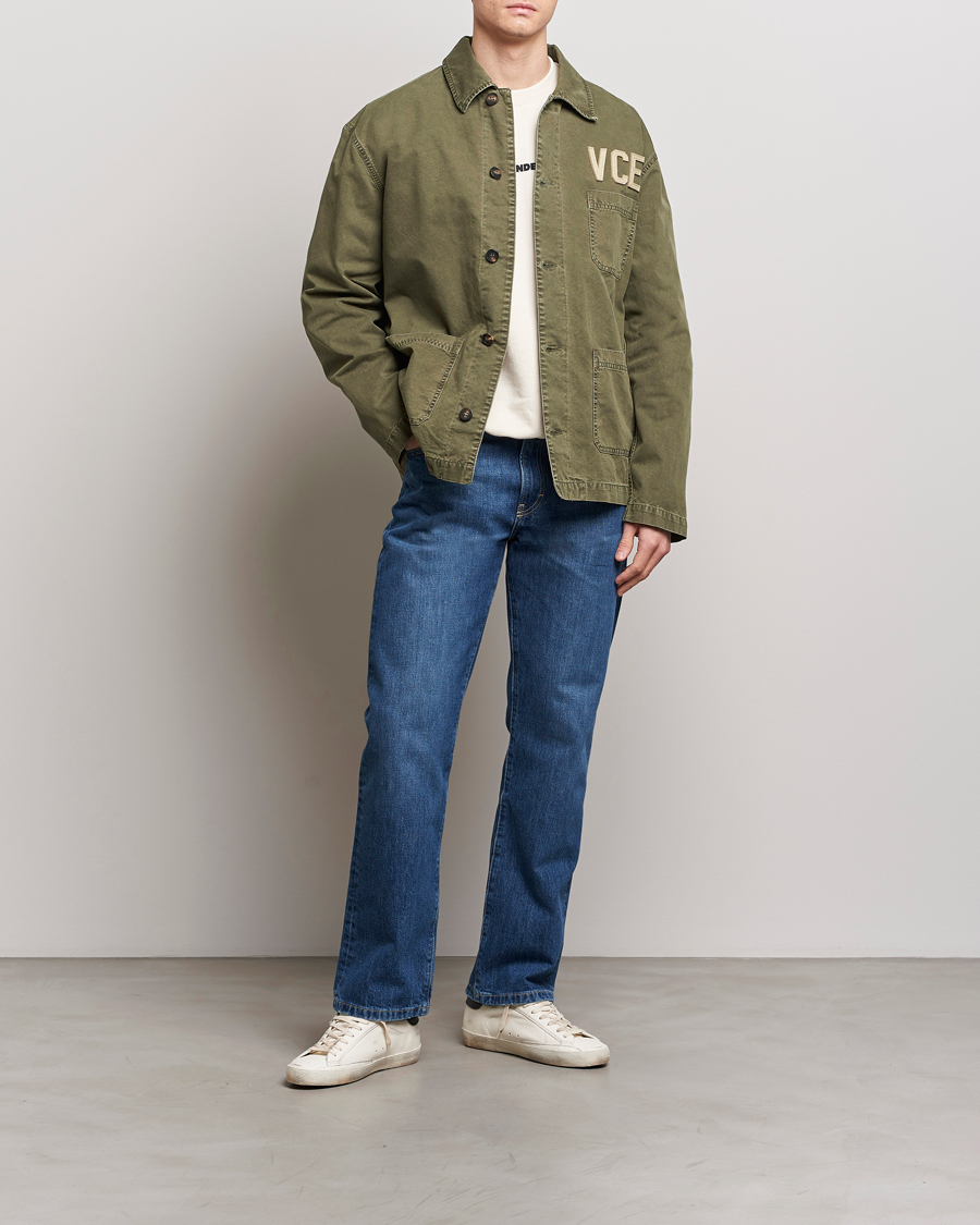 Mies | Takit | Golden Goose | Deluxe Brand Garment Dyed Work Shirt Military Green