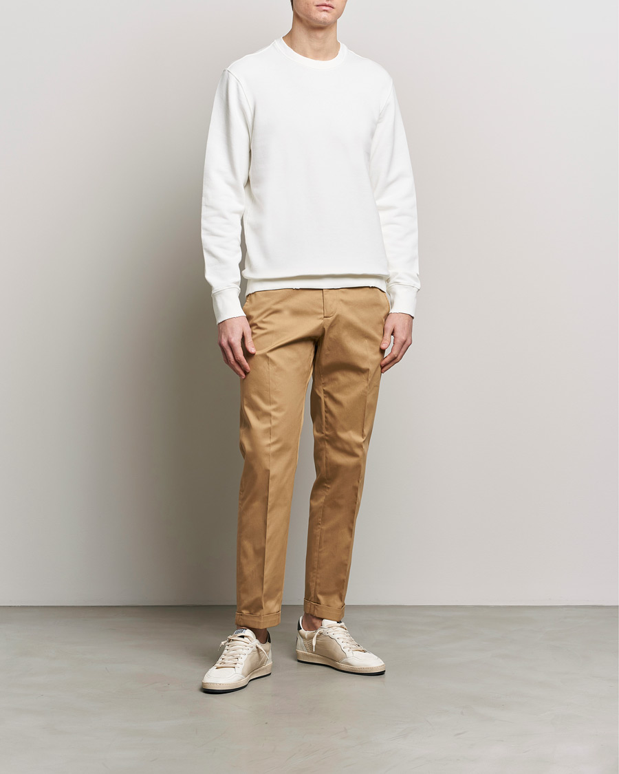 Mies | Puserot | Golden Goose | Deluxe Brand Distressed Jersey Sweatshirt Vintage White