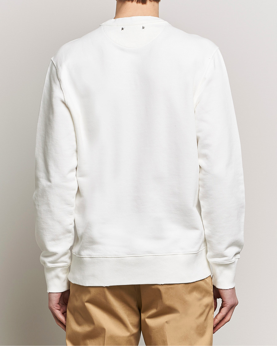 Mies | Puserot | Golden Goose | Deluxe Brand Distressed Jersey Sweatshirt Vintage White