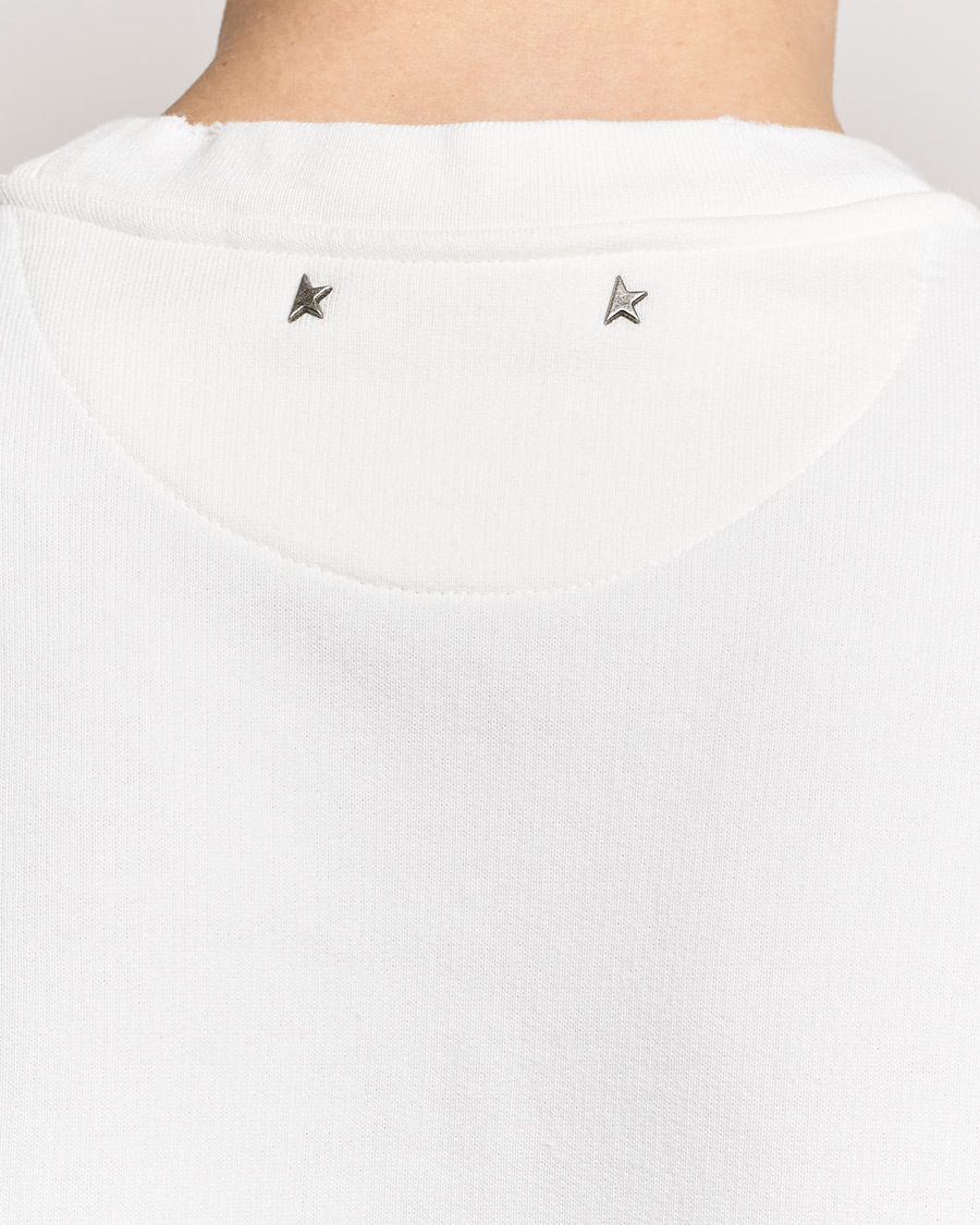 Mies | Puserot | Golden Goose | Deluxe Brand Distressed Jersey Sweatshirt Vintage White
