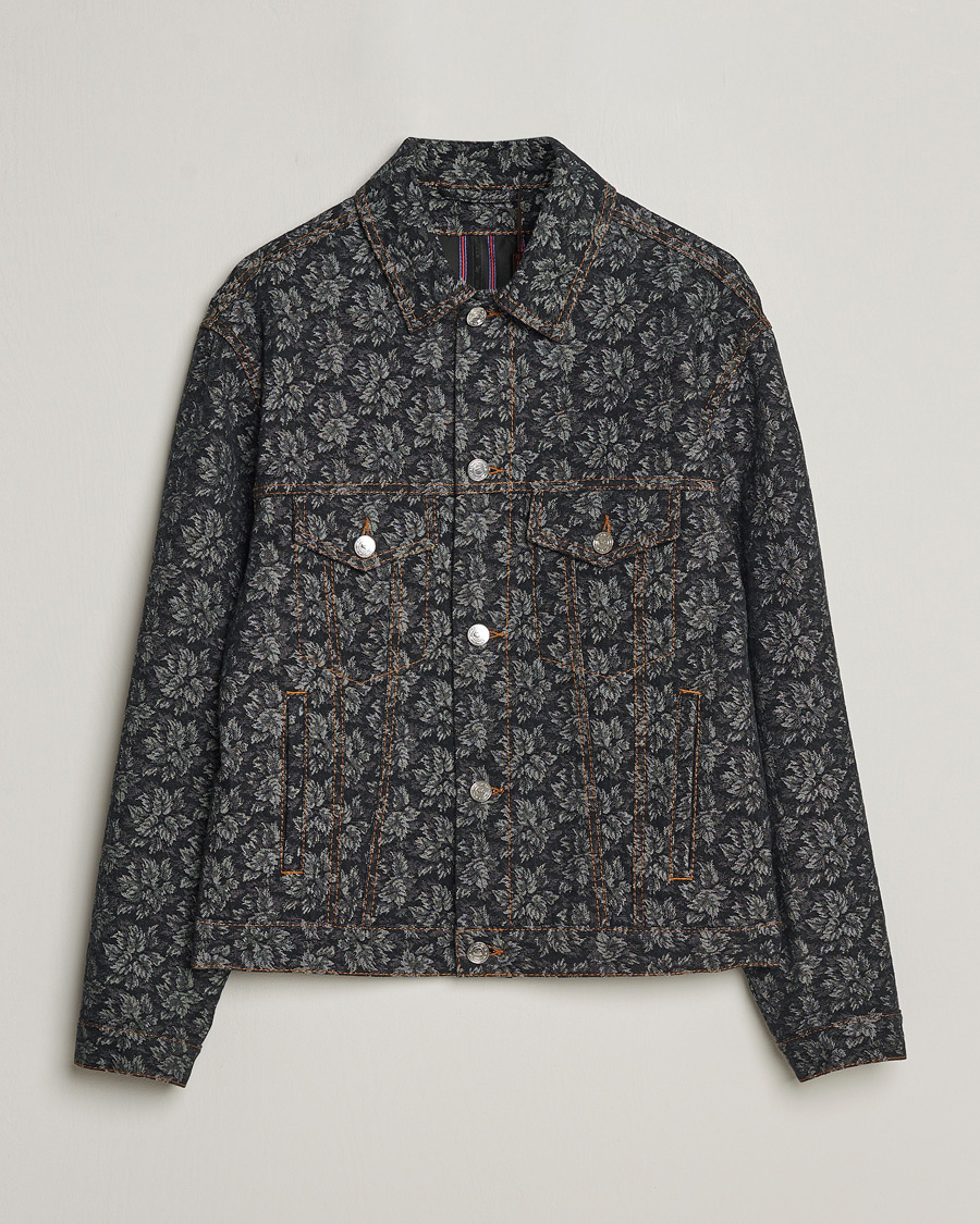 Mies | Takit | Etro | Jacquard Denim Jacket Dark Blue