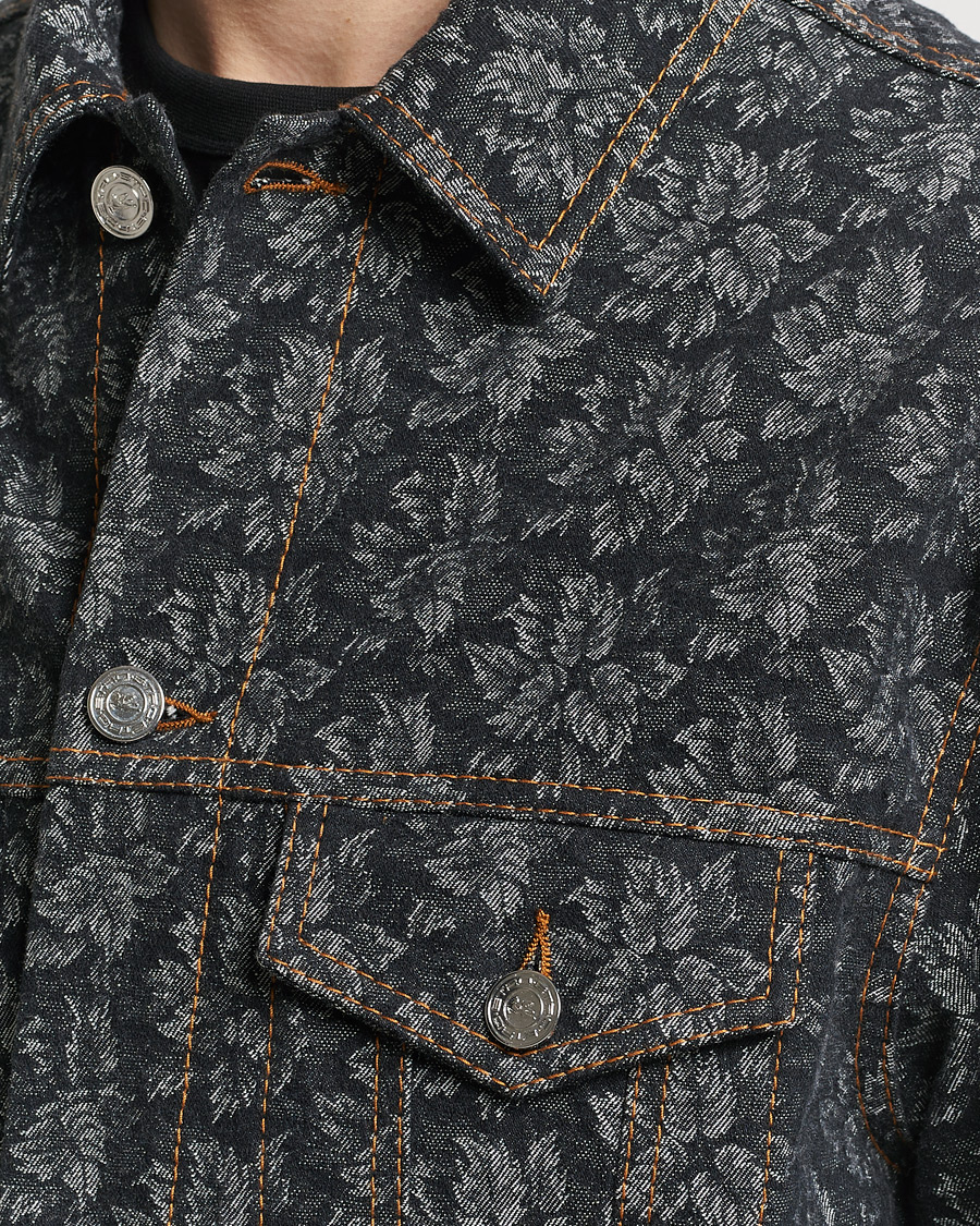 Mies | Takit | Etro | Jacquard Denim Jacket Dark Blue