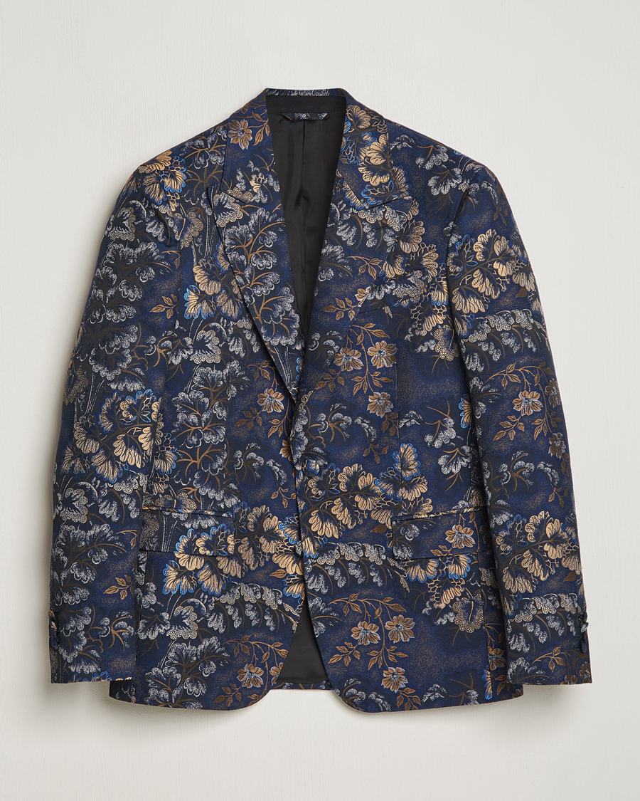 Mies | Pikkutakit | Etro | Floral Jacquard Evening Jacket Navy