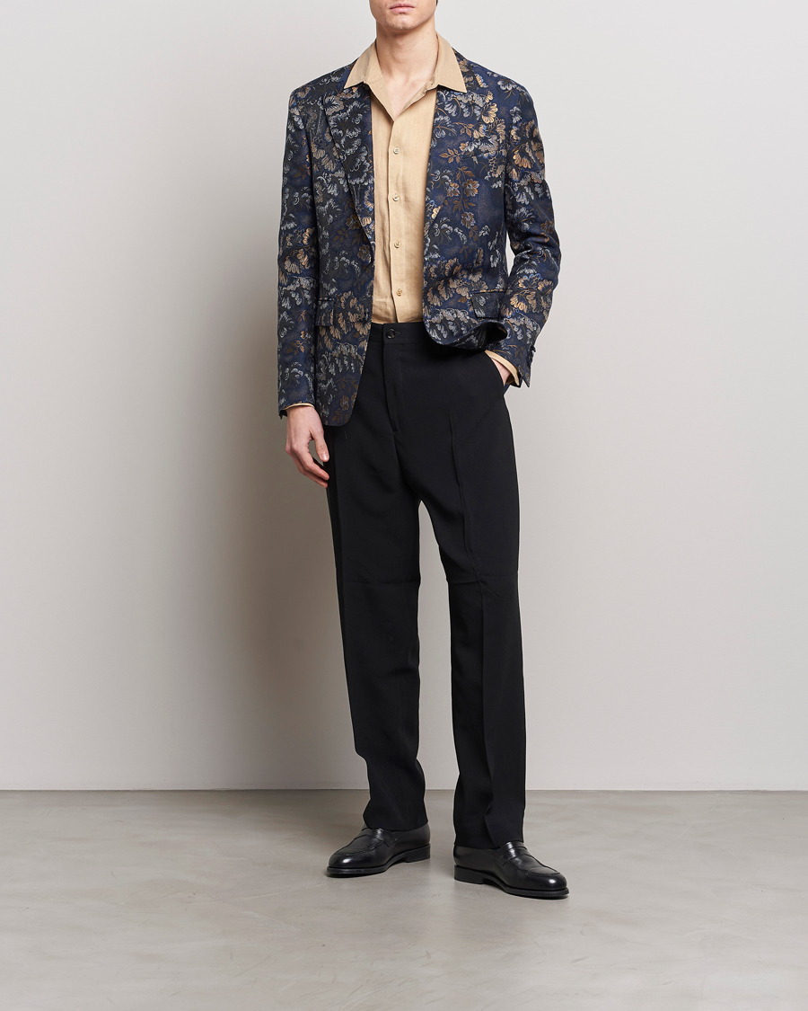 Mies | Pikkutakit | Etro | Floral Jacquard Evening Jacket Navy