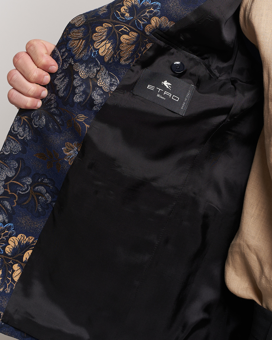 Mies | Pikkutakit | Etro | Floral Jacquard Evening Jacket Navy