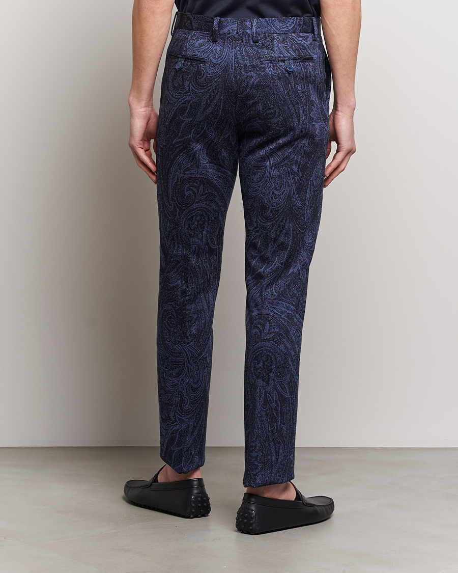 Mies | Housut | Etro | Tonal Paisley Trousers Navy