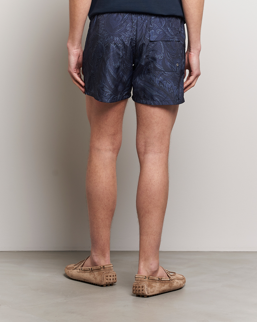 Mies | Uimahousut | Etro | Tonal Paisley Swim Shorts Blue