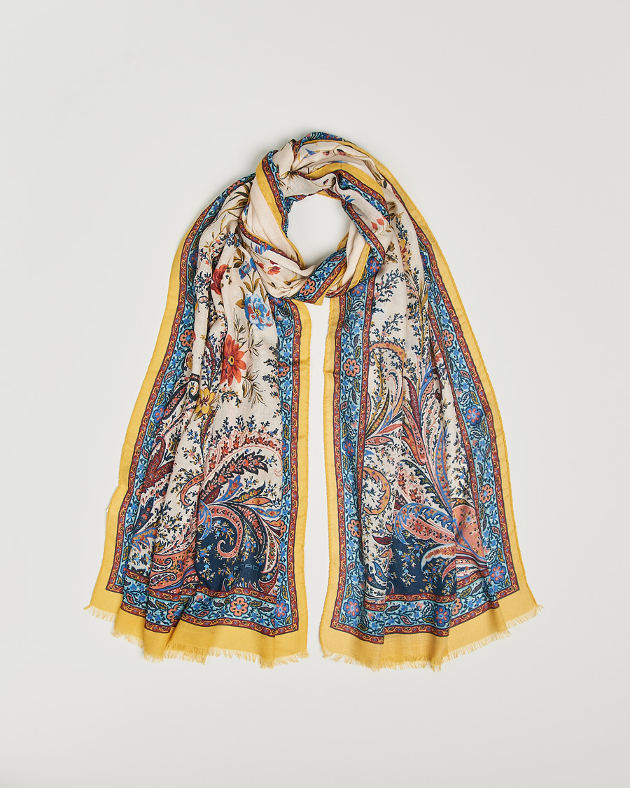 Mies | Etro Modal/Cashmere Printed Scarf Yellow | Etro | Modal/Cashmere Printed Scarf Yellow